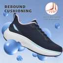 Wondamo Women's Walking Shoes Slip On Comfortable Rebound Running Tennis Shoes Lightweight Breathable Non Slip Supportive Casual Athletic Fashion Sneakers, Size 9 US Women