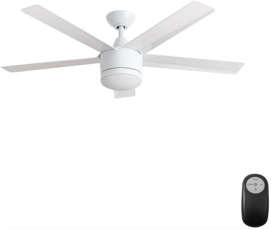 SW1422WH Merwry 52" Integrated Led Indoor White Ceiling Fan