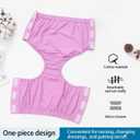 3 Pack Post Surgery Underwear, Adaptive Clothing, Tear Away Briefs, Incontinence Underpants, Reusable Stick-on Briefs 2XL