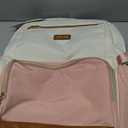 LOVEVOOK Laptop Backpack for Women with Pouch Pocket for Large Capacity Cup,17 Inch Teacher Nurse College Work Backpack Purse,Waterproof Laptop Bag Computer Back Pack for Travel, Beige-Pink-Brown