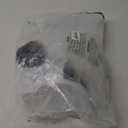 mDesign Hidden Plunger and Brush Set for Toilet Bowl - Combo with Holder Caddy - Modern Toilet Brush and Plunger Set - Aura Collection - White (Pack of 1)