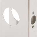 Prime-Line U 9585 Stainless Steel Lock and Door Reinforcement Plate for 1-3/8 In. Thick Doors, Stainless Steel Finish (Single Pack)
