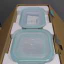 Bayco Glass Food Storage Containers with Lids, [24 Piece] Meal Prep, Airtight Bento Boxes, Leak Proof (12 lids & 12 Containers) - Blue