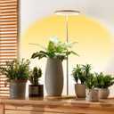 Plant Grow Light for Indoor Plant,Bamboo Mini LED Grow Light Garden,Height Adjustable,Automatic Timer with 8/12/16 Hours1 Pack