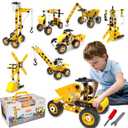 STEM Building Toys, 10 in 1 Construction Set for Preschool Kids, Educational Creative Games Holiday Idea Gift for 5+ Years Old, Stem Activities for Kids Ages 4-8 5-7 6-8 Boy Birthday Gifts