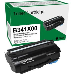 B341X00 Extra High Yield Toner Cartridges Compatible Lexmark B/MB3442 B341X00 Black Toner Use for B3442 MB3442 MB3442i B3442dw MB3442adw Laser Printe[6,000 Pages]