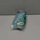 ZAFUL Women's Colorful Stripes Halter Flocking Textured Triangle Tie Side String Bikini Set High Cut Two Piece Bathing Suit (Large, A01 Green)