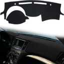 Dashboard Cover Custom Fit for Infiniti G25 G25X G35 G35X G37 G37X 2008 2009 2010 2011 2012 2013,Infiniti Q40 Q60 2014 2015,Dash Cover Mat Pad Carpet Protector (Black)