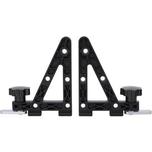 Aero Load Stops T-Slot Load Stops - 2 Pack - Die Casting Aluminum Material Aluminum Anti-Slip Crossbar Clamps for Ladder, Kayak, Firewood, Skis - Tool-Free Installation for Truck Bed Bars