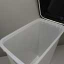 IRIS USA Airtight Dog Food Storage Container, Up to 38 lbs, Attachable Wheels, For Dog Cat Bird and Other Pet Food Storage Bin, Keep Fresh, Translucent Body, Easy Mobility, Black