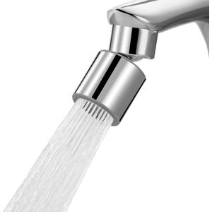 Hibbent NSF/ANSI/CAN 61 Certified Faucet Aerator, CUPC Certification 360 Twist Kitchen Sink Aerator, Dual-function Sink Sprayer Attachment, Faucet Replacement Part 55/64'' Female Thread, Chrome