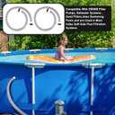 2 Pack 2026 Upgrade EVA Pool Hose with 40mm Hose to 1 1/2 Inch Inlet/Outlet Adapter Conversions for Above Ground Pools 6ft Long Swimming Pools Replacement Filter Hoses for Pool Pumps (Black)