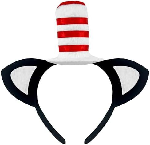 FashionVista Cat Ears Headband Stovepipe Hat Cute Headwear Cat Ears Headband Cosplay Costume Accessories