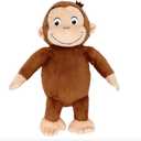 Kids Preferred Curious George Monkey Stuffed Animal Plush Toys Soft Cutest Cuddle Plushie Gifts for Baby and Toddler Boys and Girls - 12 Inches
