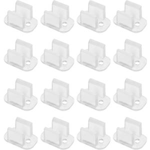 50PCS LED Transparent Light Strip Clip Hidden Silicone Light Strip Plastic Clip Light Strip Fixing Clip Neon Lighting Installation Fixing Support Clip for Home Office Under Counter Restaurant