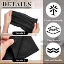 Fulmoon 1000 Pack Cocktail Beverage Napkins Bulk - 2 Ply 9.5''x9.5''Disposable Paper Napkins, Elegant for Wedding Bar Party Birthday Dinner Lunch Holiday Restaurant Event(Black,1000 Count)