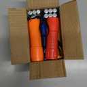 6-Pack Small Mini Flashlight Set, 9-LED Handheld Flashlight with Lanyard,18-Pack AAA Battery Included for Kids/Night Reading/Party/Camping/Emergency/Hunting (6 Pack)