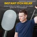 The Ultimate Extendable Back Scratcher, Scalp and Back Massager, & Exfoliator Gifts for Men and Women Double-Sided Itch Reliever, Expandable Scratch Large Surface, Delivers A Deep Soothing Scratch