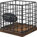 YINMIT K Cup Holder Organizer, Sturdy Coffee Pod Holder Organizer, 35 Kcup Large Capacity Storage Basket for Kitchen Counter and Office Desktop (Square Grid)