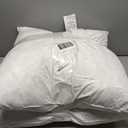 Feathers Down Throw Pillow Inserts 22x22, Set of 2, 100% Organic Cotton Shell, Soft Decorative Square Pillows Insert for Living Room Sofa, Couch, or Bed (White)