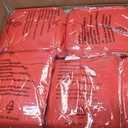 HAINARverS Stretch Spandex Folding Chair Covers 30PCS Universal Fitted Chair Cover Protector for Wedding,Party, Banquet, Holidays, Celebration, Decoration (Red, 30 PCS)