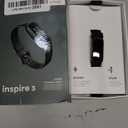 Fitbit Inspire 3 Health &-Fitness-Tracker with Stress Management, Workout Intensity, Sleep Tracking, 24/7 Heart Rate and more, Midnight Zen/Black One Size (S & L Bands Included)