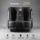 Brookstone - Foot & Calf Massager with Heat, Deep Tissue Foot Massager for Circulation Support, Adjustable Intensity for Muscle Relief
