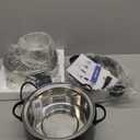 Secura Electric Food Steamer, Vegetable Double Tiered Stackable Baskets with Timer 1200W Fast Heating Stainless Steel Digital Steamer 8.5 Quart