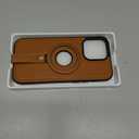 Butaiga for iPhone 14 Pro Max Leather Case with Stand, Anti-Slip Grip Ring, Fits for MagSafe (Brown, iPhone 14 Pro Max)