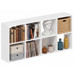 8 Cube Storage Organizer, White Cube Bookshelf, Multifunctional Bookcase