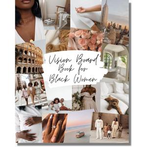 Lamare Vision Board Book for Black Women 1000+ Vision Board Supplies & Pictures, Vision Board Kit, Magazines for Vision Board & Collage Book - Visualize & Manifest Life Goals