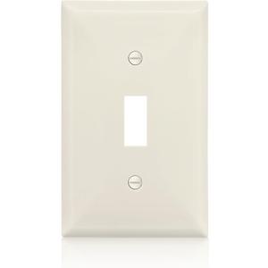Faith 1-Gang 2.79 x 4.52 in. Toggle Switch Wall Plate Light Almond TWP1-LA-01, Single Toggle Light Switch Cover for Home Improvement, Wall Light Switch Cover Complement Other Decorator Wall Plates