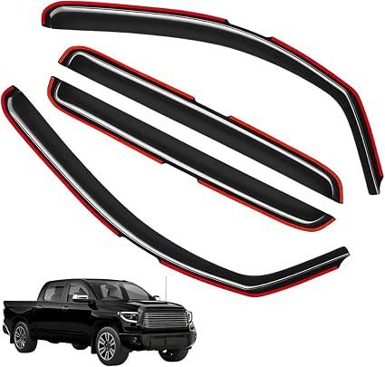 in-Channel Rain Guards for Hyundai Santa Fe 2019-2023 | Window Deflectors, Vent Window Visors, Wind Guards, Car Window Protector – 4PCS