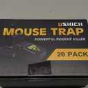 20 Pack Mouse Traps Indoor for Home,Mice Traps for House,Reusable Mouse Trap that Work,Small Mice Catchers for Home Indoor, Quick Set Mousetraps Effective