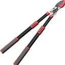 Extendable Loppers, SK5 Teflon-Coated Blades, Gear Drive, 65-100 cm