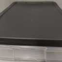 HOMZ Clear Plastic Storage Bins w/ Snaplock Lids, 28 Qt, Gray, 2 Pack
