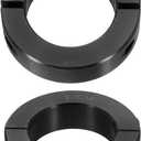 uxcell 2pcs Double Split Shaft Collar for 1-7/16" Shaft, Two-Piece Clamping Collar, 2-1/4" OD, 9/16" Width, Black Oxide Steel Lock Collar Clamp, Set Screw Style