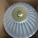 Portable Battery Operated LED Table Lamp with Touch Sensor, Gold Cordless Brass Rechargeable Lamp, Bedside/Night Light/Restaurant Table/Outdoor/Coffee/Bar (Mushroom Lamp)