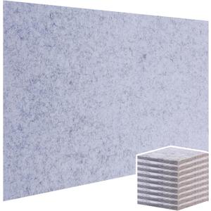 9 Pack Large Cork Board Bulletin Board for Wall 95x47in Self Adhesive Bulletin Board Felt Board for Office School Home Decorative Wall Decor(Size:each 80x40cm/31.5x15.7 in,Color:white gray)