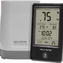 AcuRite Wireless Rain Gauge with Self-Emptying Rain Collector with Rainfall History, Alerts, and Current Date and Time (02446M)