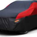 SUV Car Cover Waterproof All Weather,Cover Full Exterior Cover Windproof Outdoor Full Car Cover UV/Snow/Hail/Dust Protection Fit SUV Jeep-Length 182" to 190" (Red)