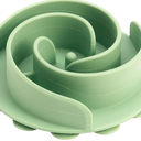 Slow Feeder Dog Bowls Insert, Bestalk Soft Silicone Slow Eating Feeder Insert with Suction Cups for Small, Medium and Large Dogs, Fit into Basic and Elevated Dog Bowls, Green