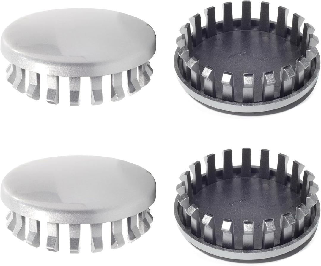 4Pcs 82.5mm(3.25inch) Wheel Center Caps for GMC/Chevrolet Chevy Wheel Rim Replacement Tahoe/Suburban/Silverado/Sierra/Yukon/Denali Hub Cap, (Silver, Inner 73.5mm)