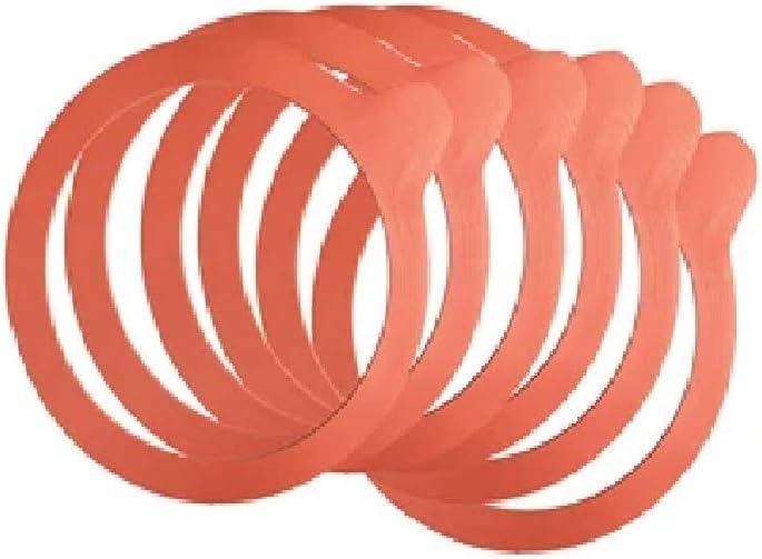Weck 100mm Rubber Seals / Rings (Set of 10). Fits WECK Models 739 740 741 742 743 744 745 748. Red