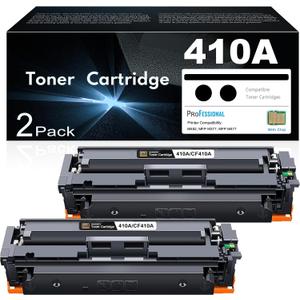410A Toner Cartridges 2 Black Combo Replacement for HP 410A 410X Toner Works with HP Color Pro MFP M477fdw M477fdn M477fnw Pro M452dn M452nw M452dw Series Printer