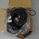 Brightown Outdoor String Lights, 50FT 25 G40 Bulbs Shatterproof Patio Lights, IP65 Waterproof Dimmable Hanging Connectable Globe LED Outdoor Lights for Backyard, Bistro, Porch, Deck, Balcony (Black)