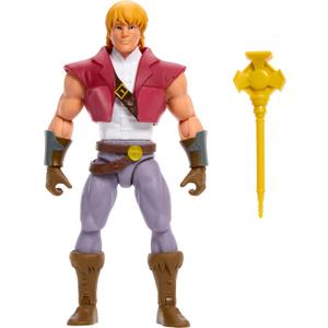 Masters of the Universe Origins Action Figure 200X Cartoon Collection Prince Adam, 5.5 Inch 1980s Motu TV Hero, Detailed Design & Scepter