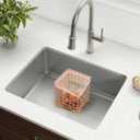 Stainless Steel Sink Strainer with 200 Disposable Filters  Kitchen Drain Basket Anti-Clogging, Easy Clean,Food Catcher, Fits Standard & Large Sinks