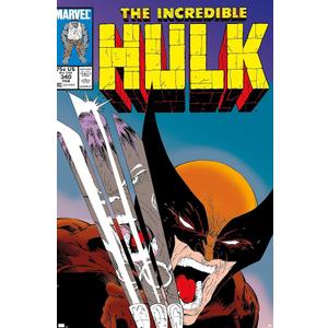 Marvel Comics X-Men - Wolverine Incredible Hulk #340 Wall Poster, 34L" x 22.4W", Premium Unframed Version