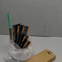 Knife Set, 9Pieces Stainless Steel Non Stick Kitchen Knife Block Set, Sharp Cutlery Knives Set with Sharpener Knives Set with Rotatable Storage Stand Scissors (Teal)